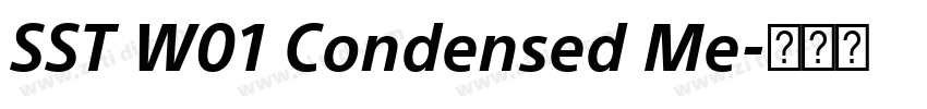 SST W01 Condensed Me字体转换
